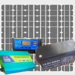 1000Watts 12V 50AH(2) Solar Spark System Full Kit