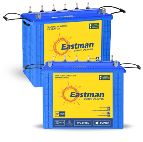 Eastman 220Ah 12V Solar Tall Tubular Low Maintenance Battery